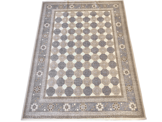 Antique-Washed Khotan (8'11"x11'10") ivory/gray - Nuvé