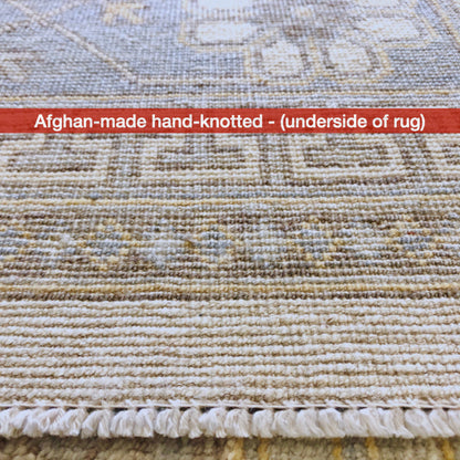 Antique-Washed Khotan (8'11"x11'10") ivory/gray