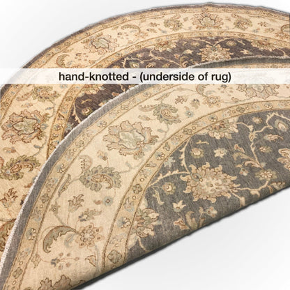 Chobi (8' Round) gray/lt.gold