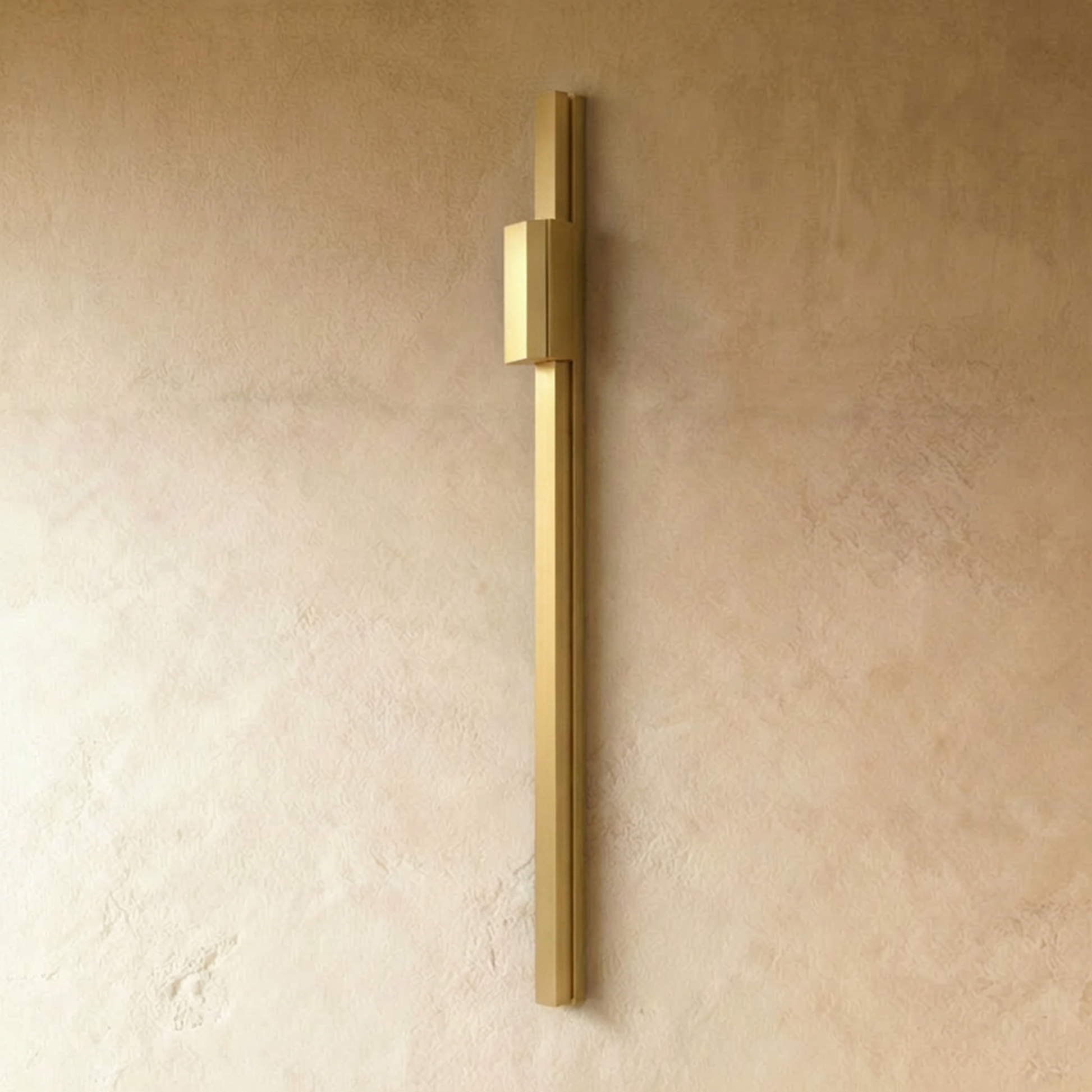 Gold Arth Pull Bar by Residence Supply, 58cm cabinet handle with sleek design on a plain background.