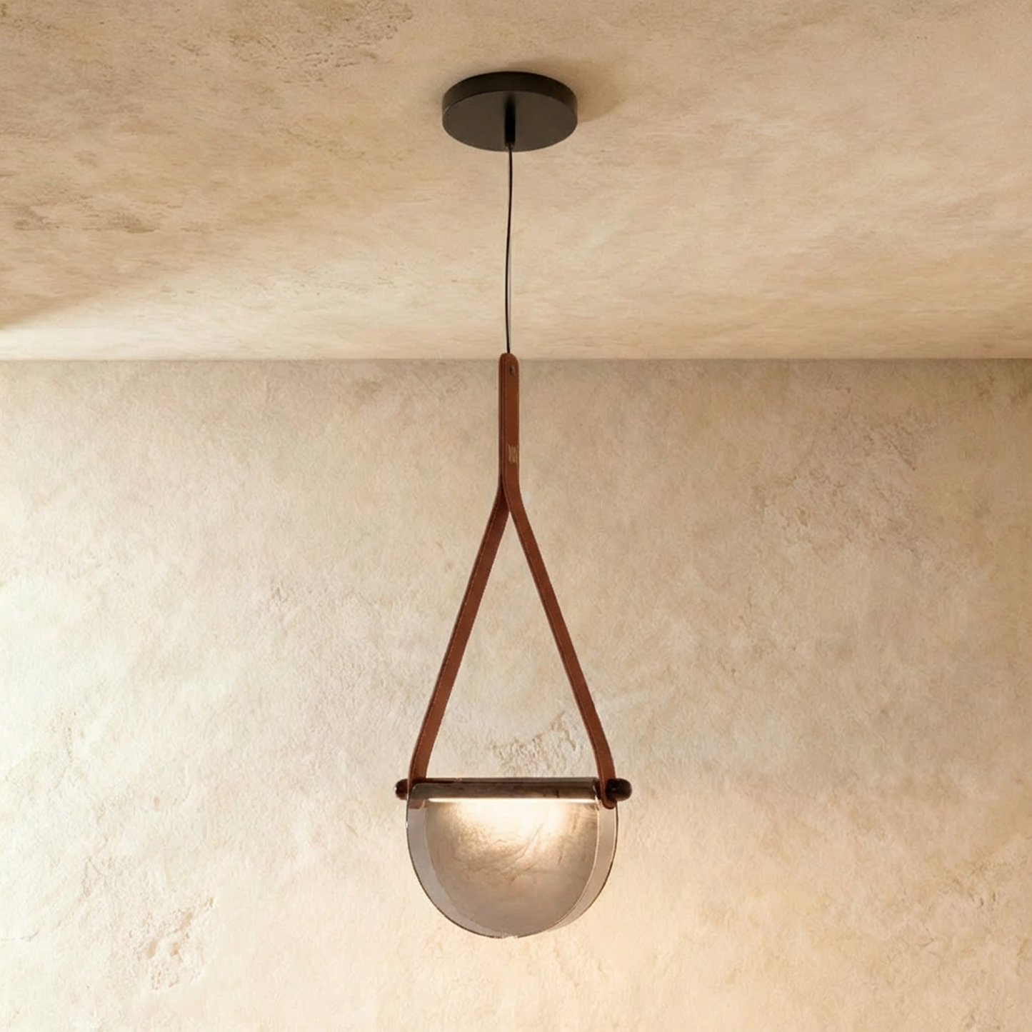 Avgi Leather Pendant Light
