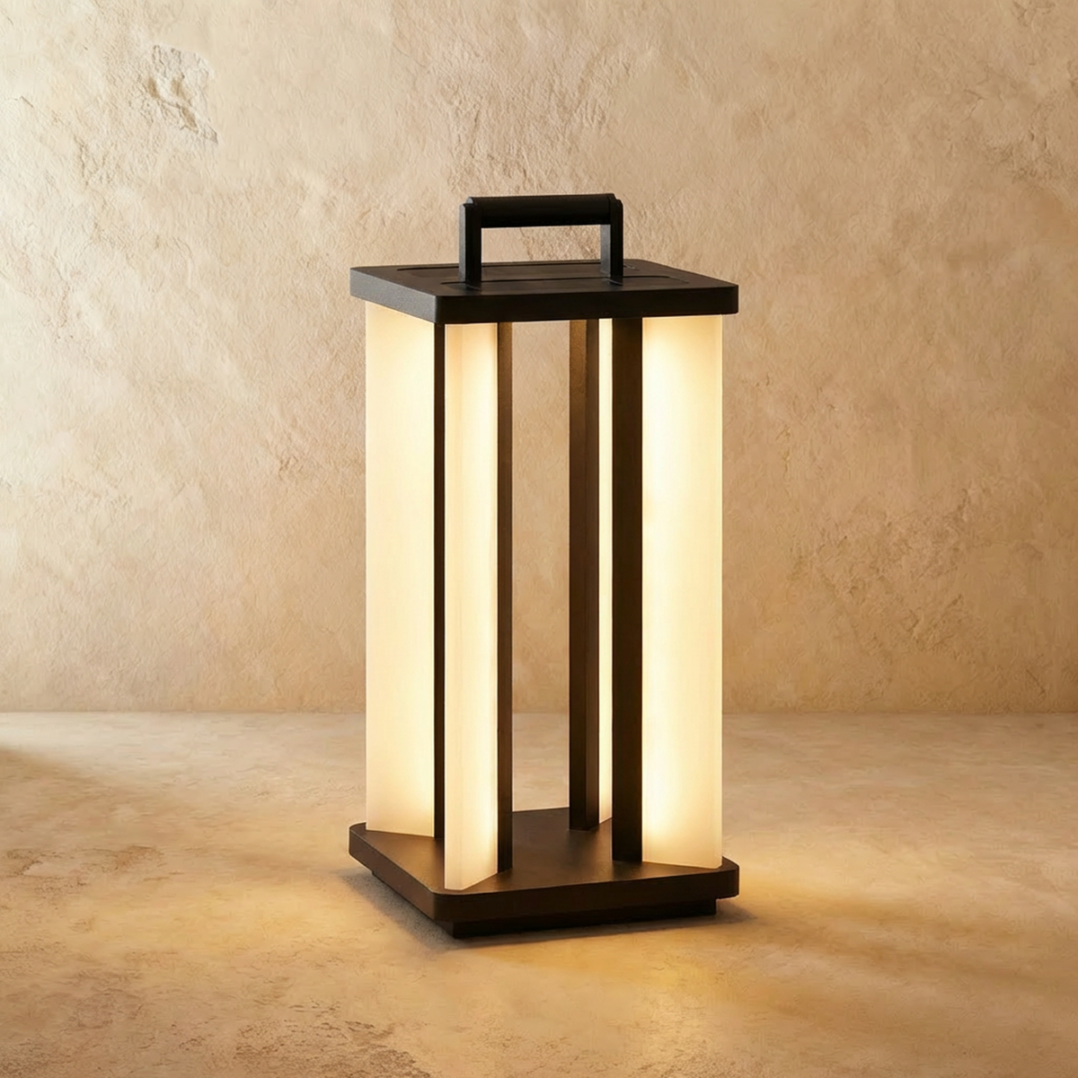 Black Gloza outdoor lamp by Residence Supply with sleek design, shown on plain background