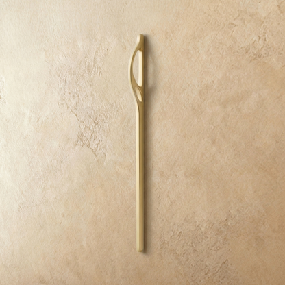 Gold Hazis Pull Bar from Residence Supply, 12.8cm cabinet handle on plain background, ideal for home and garden hardware.