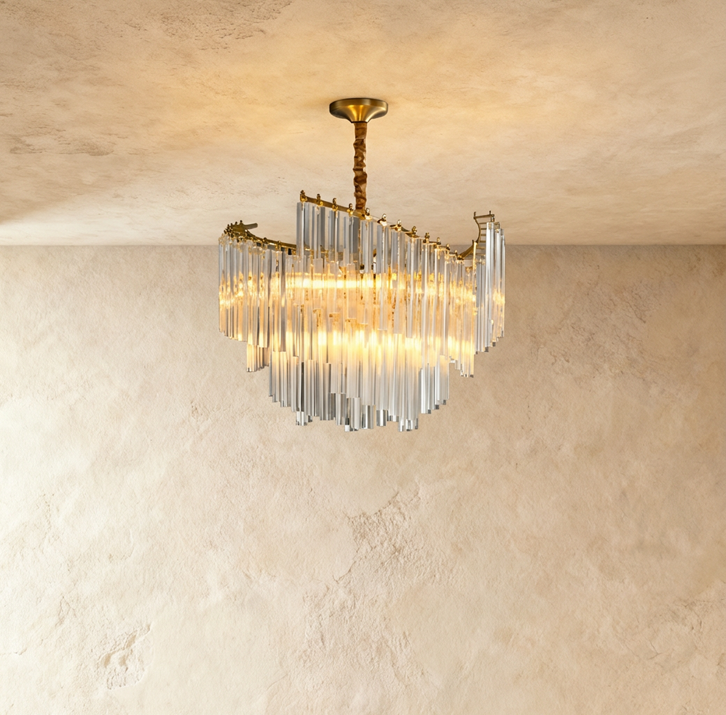Livok chandelier by Residence Supply with 12 lights, featuring modern design, black finish, and dimensions 80cm by 60cm.