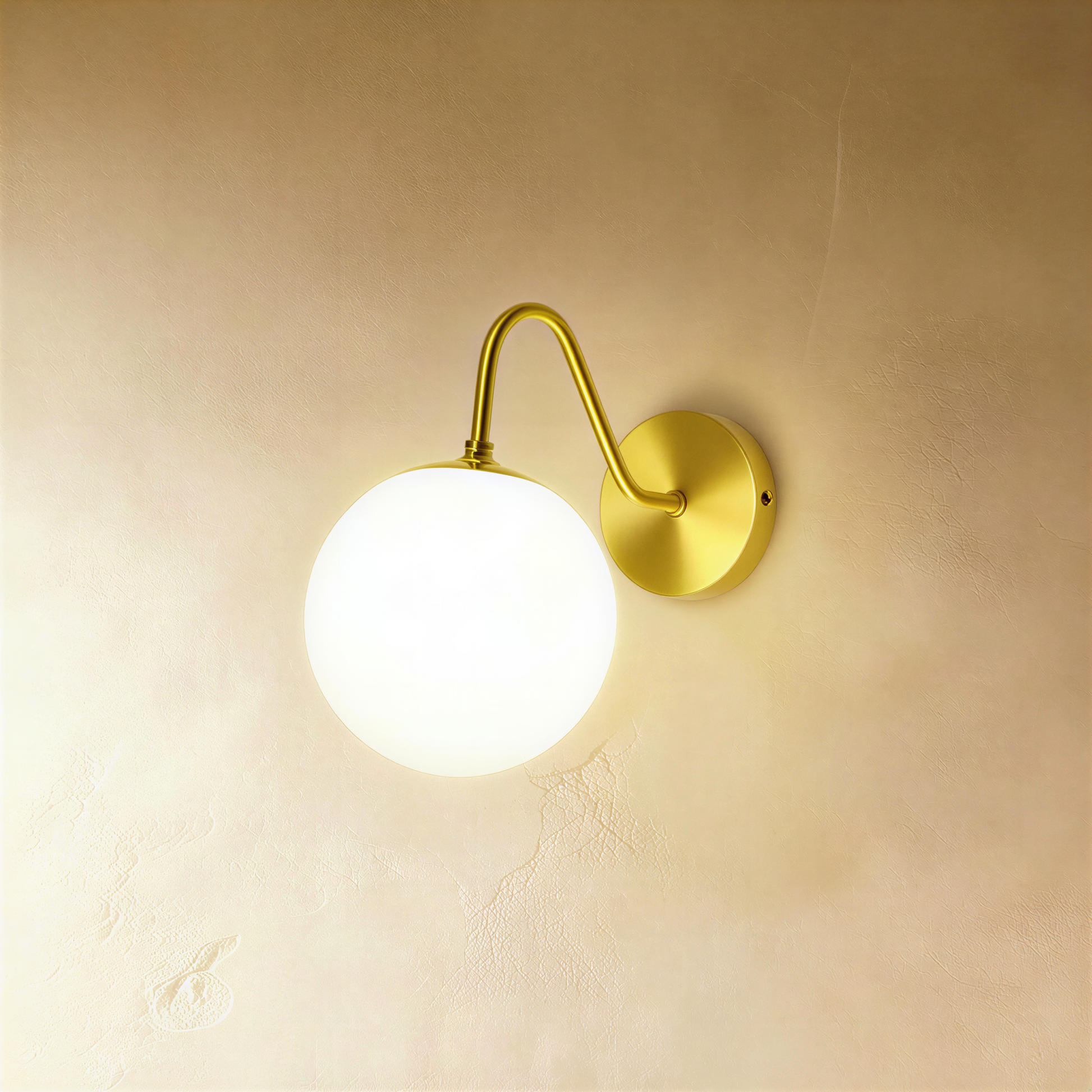 Black Sfera Wall Lamp by Residence Supply, 15cm diameter, 11cm high, with a sleek modern design mounted on a wall.