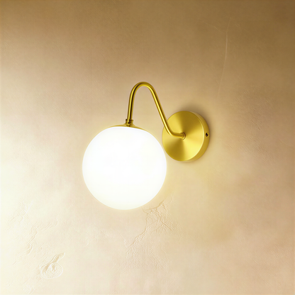 Black Sfera Wall Lamp by Residence Supply, 15cm diameter, 11cm high, with a sleek modern design mounted on a wall.