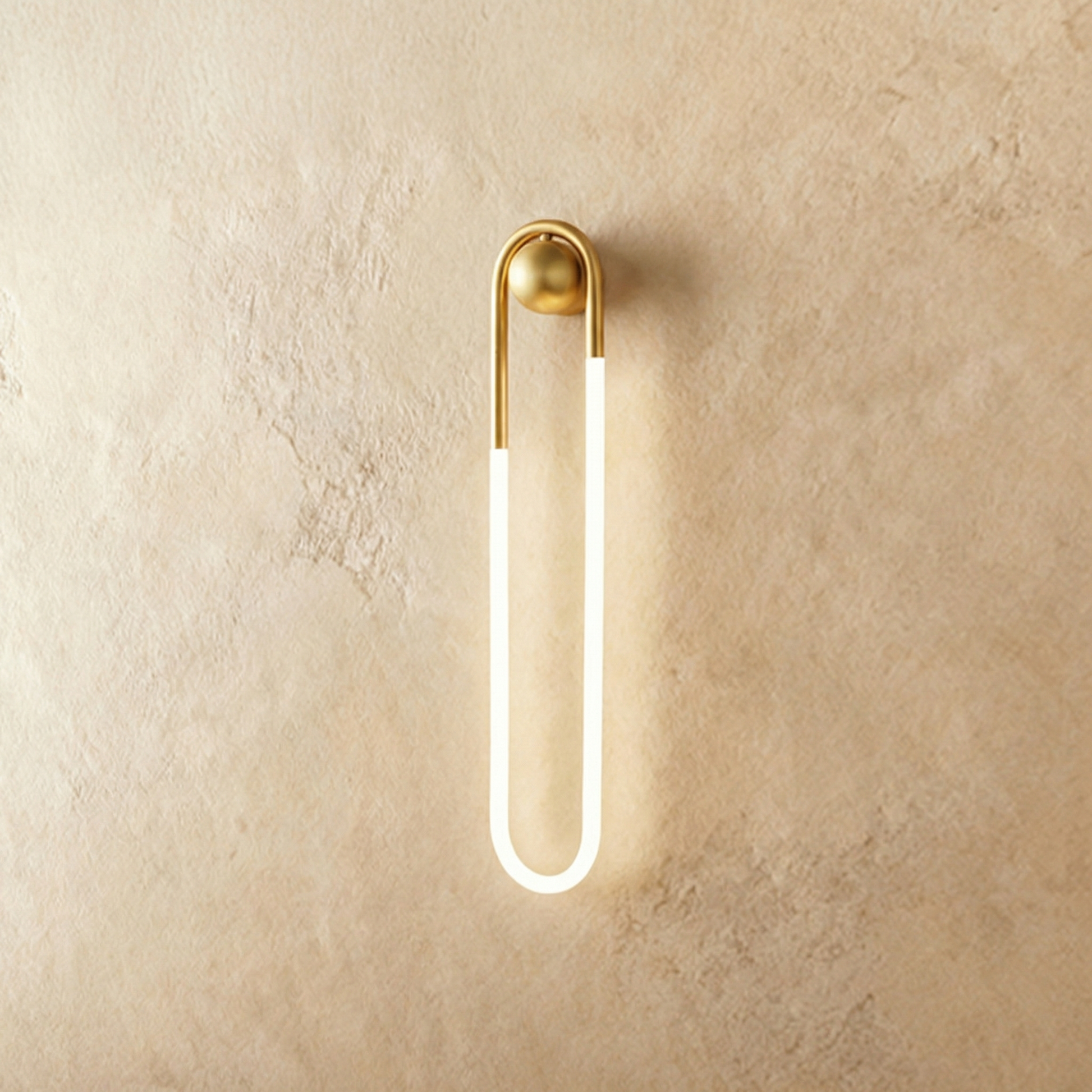 Bronze Zenn Wall Lamp by Residence Supply with sleek design, mounted on plain background, 14cm wide and 29.5cm high.