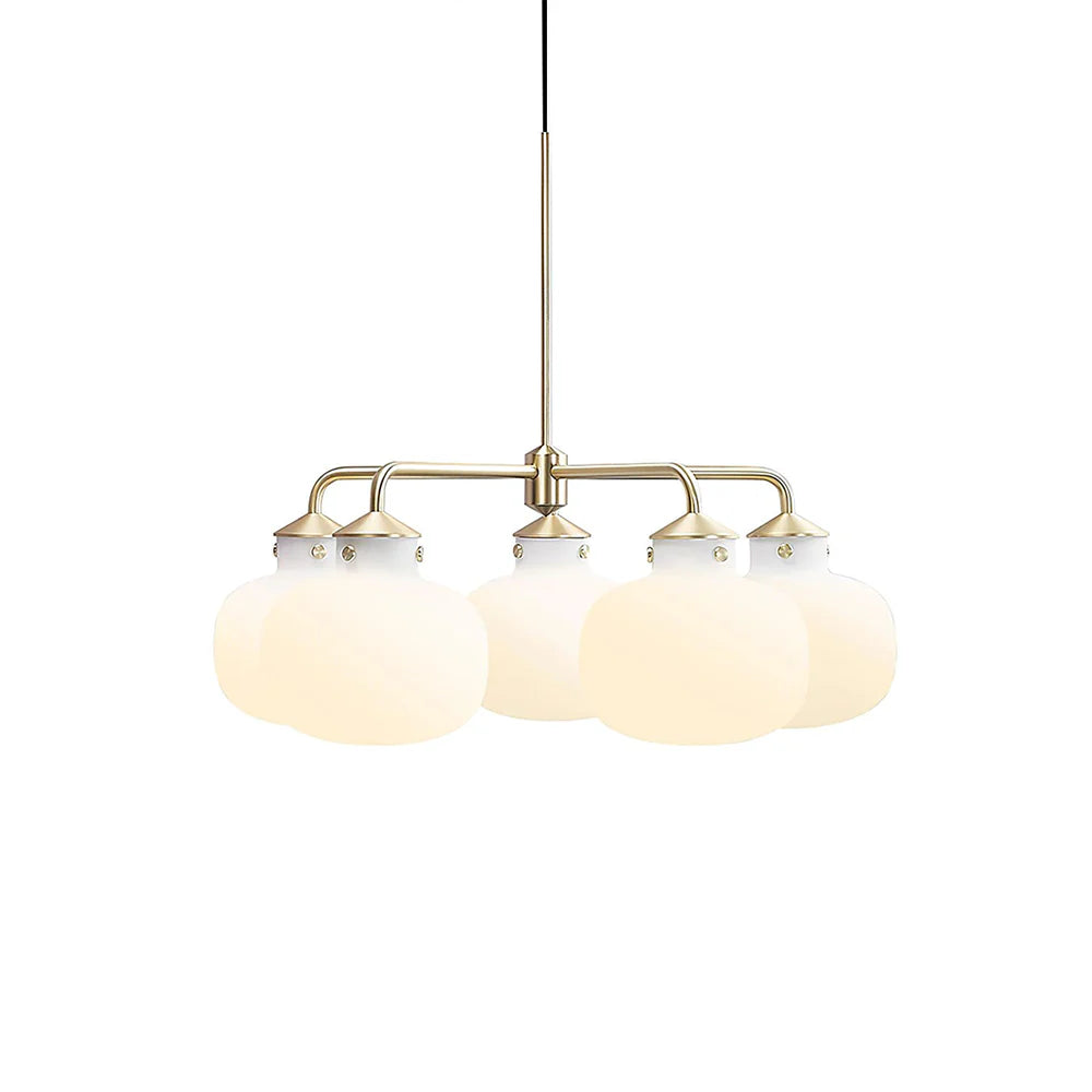 Modern Raito Opal Glass Chandelier - Nuvé