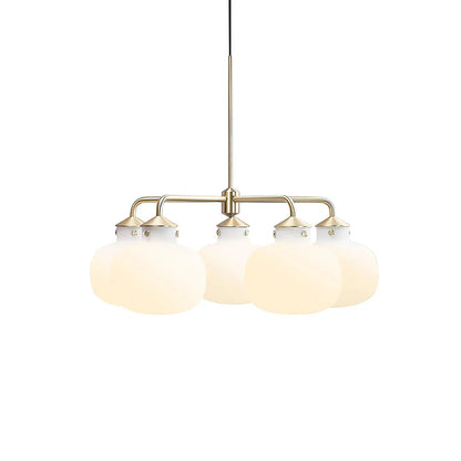 Modern Raito Opal Glass Chandelier - Nuvé