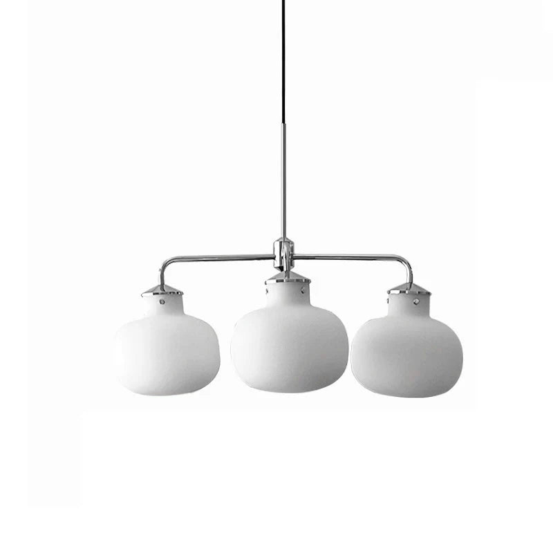 Modern Raito Opal Glass Chandelier - Nuvé