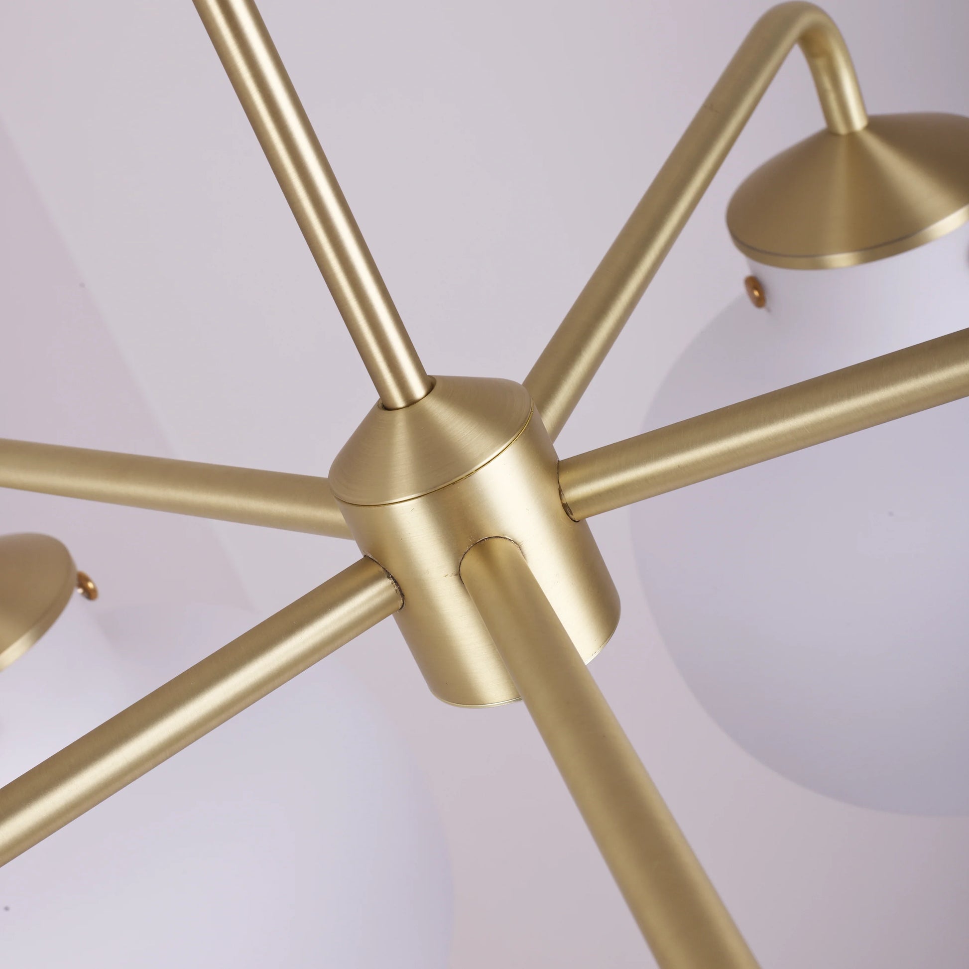 Modern Raito Opal Glass Chandelier - Nuvé