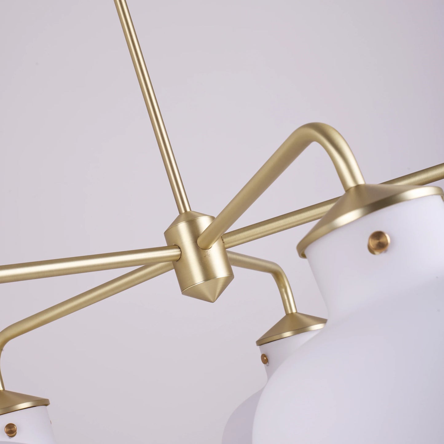 Modern Raito Opal Glass Chandelier - Nuvé