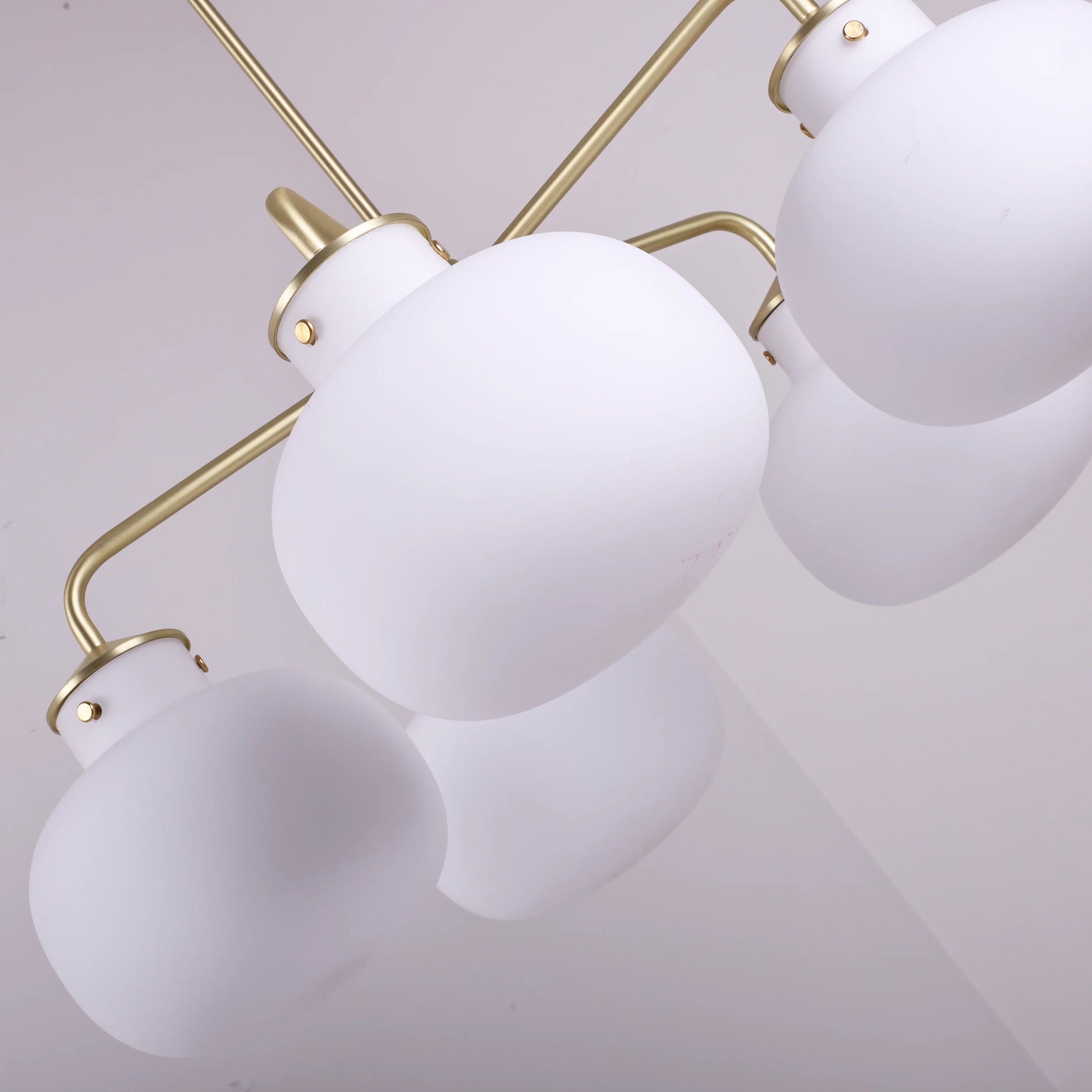Modern Raito Opal Glass Chandelier - Nuvé