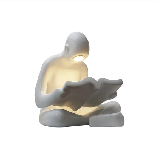 Reading Human Sculpture Floor Lamp - Nuvé