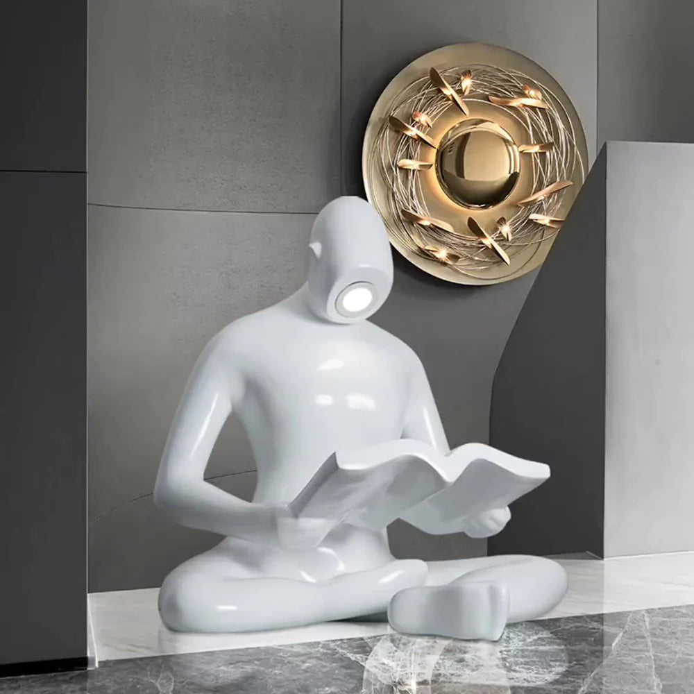 Reading Human Sculpture Floor Lamp - Nuvé