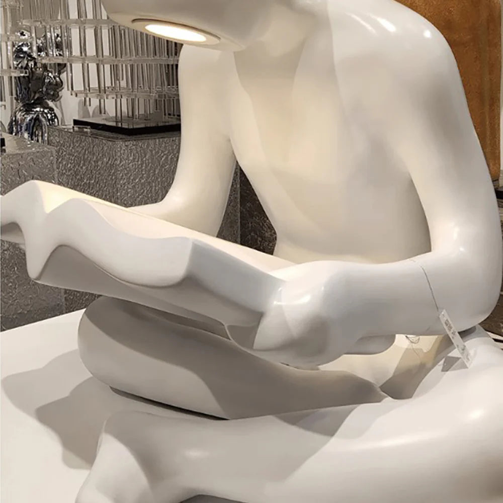 Reading Human Sculpture Floor Lamp - Nuvé