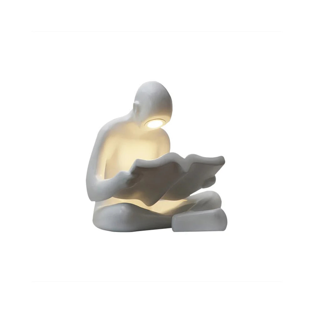 Reading Human Sculpture Floor Lamp - Nuvé
