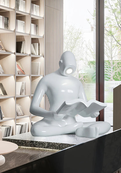 Reading Human Sculpture Floor Lamp - Nuvé