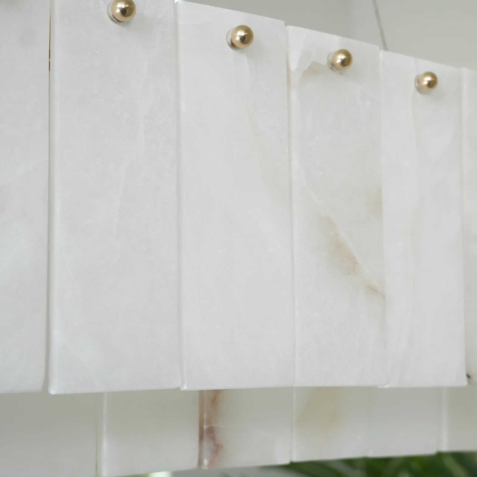 Rectangular Linear Alabaster Chandelier - Nuvé
