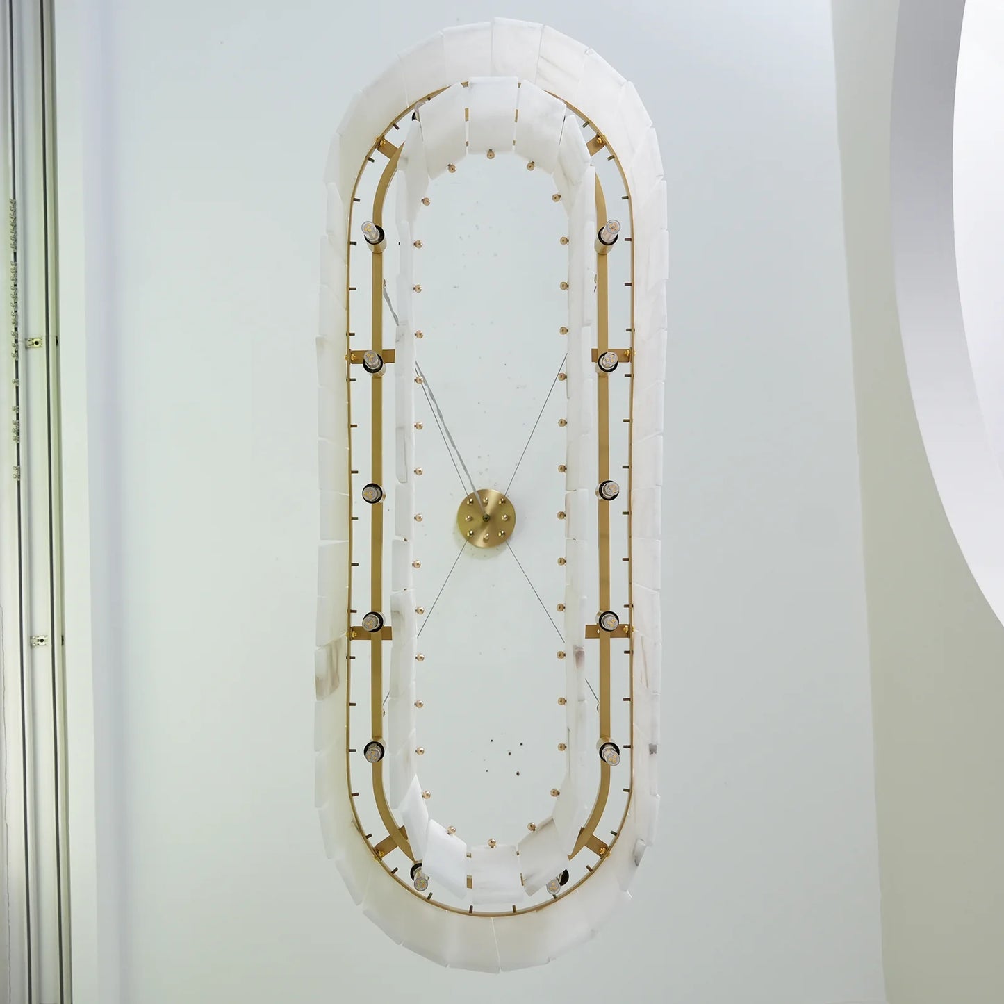 Rectangular Linear Alabaster Chandelier - Nuvé