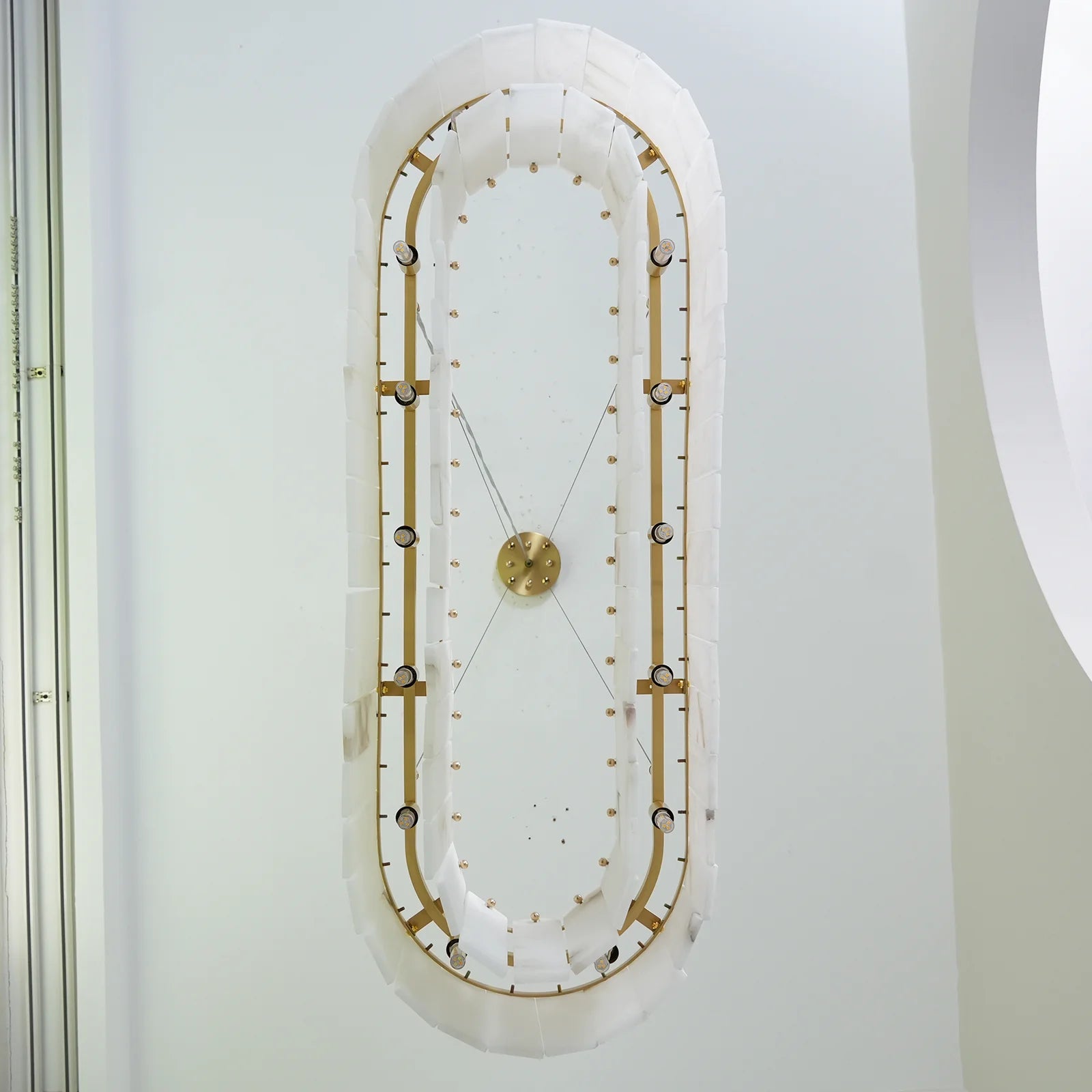 Rectangular Linear Alabaster Chandelier - Nuvé