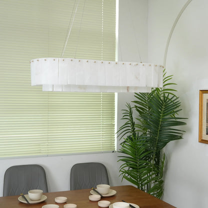 Rectangular Linear Alabaster Chandelier - Nuvé