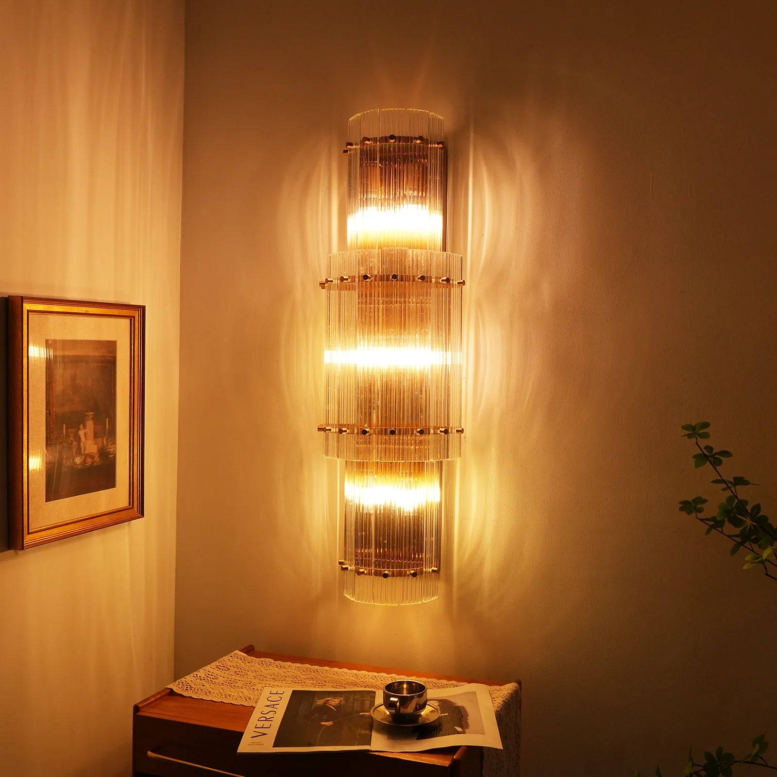 Rectangular San Marco Grand Round Wall Sconces - Nuvé