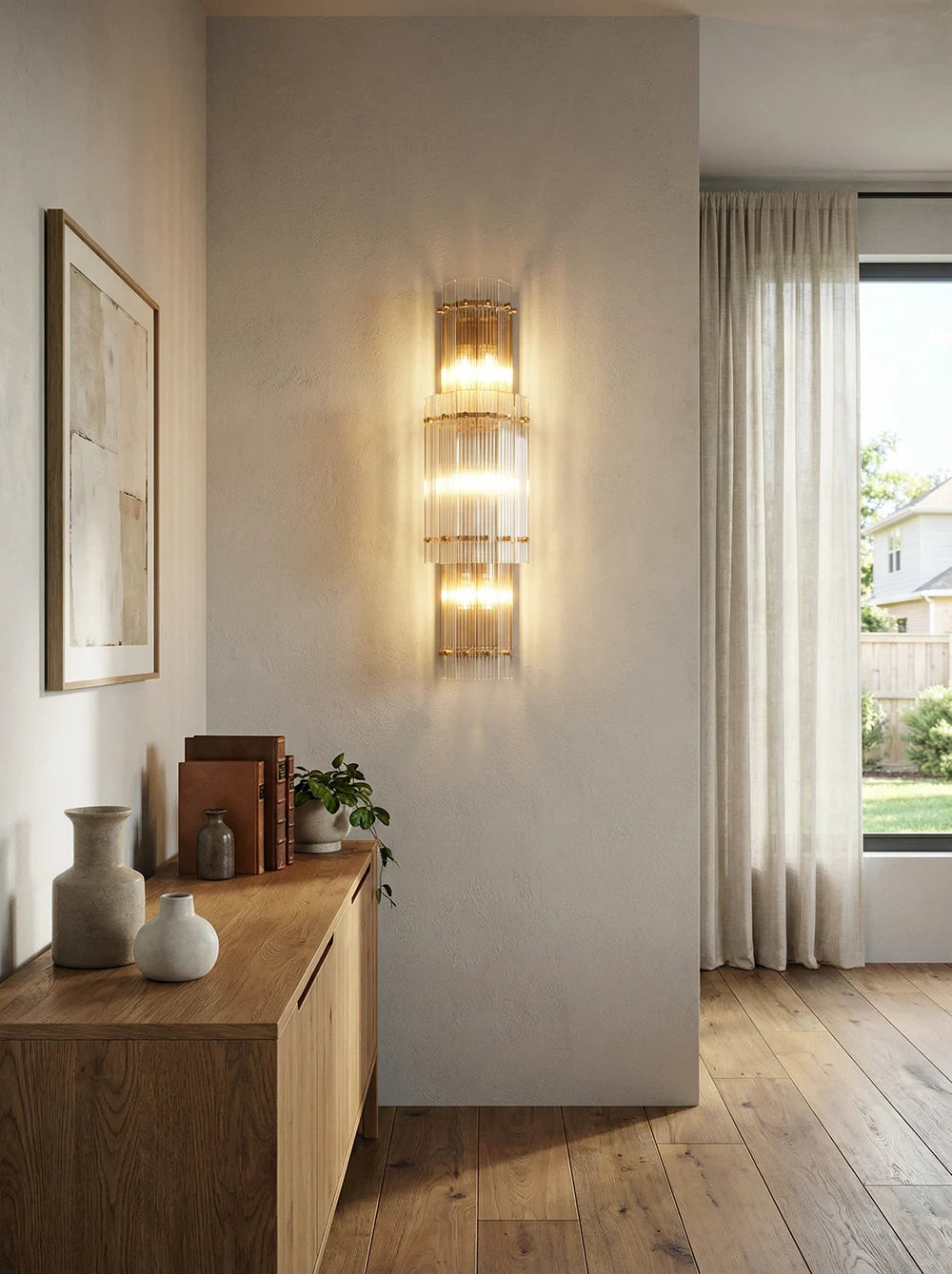 Rectangular San Marco Grand Round Wall Sconces - Nuvé