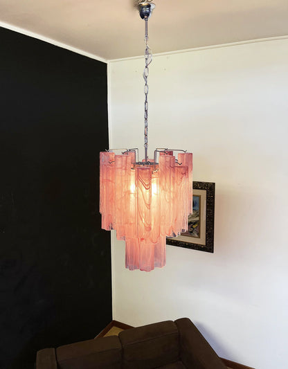 Red Murano Glass Tube Chandelier - Nuvé