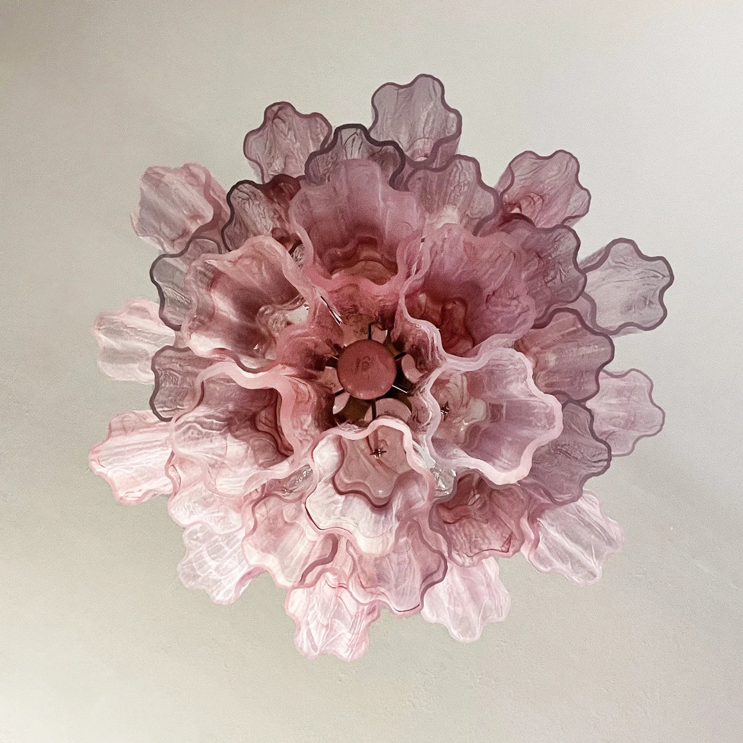 Red Murano Glass Tube Chandelier - Nuvé