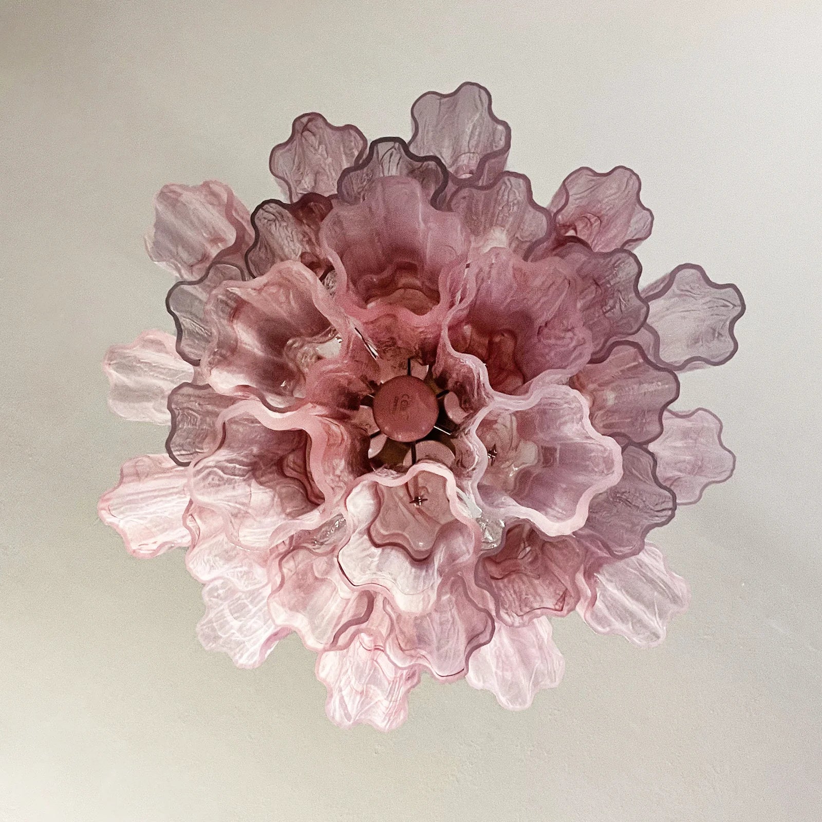 Red Murano Glass Tube Chandelier - Nuvé