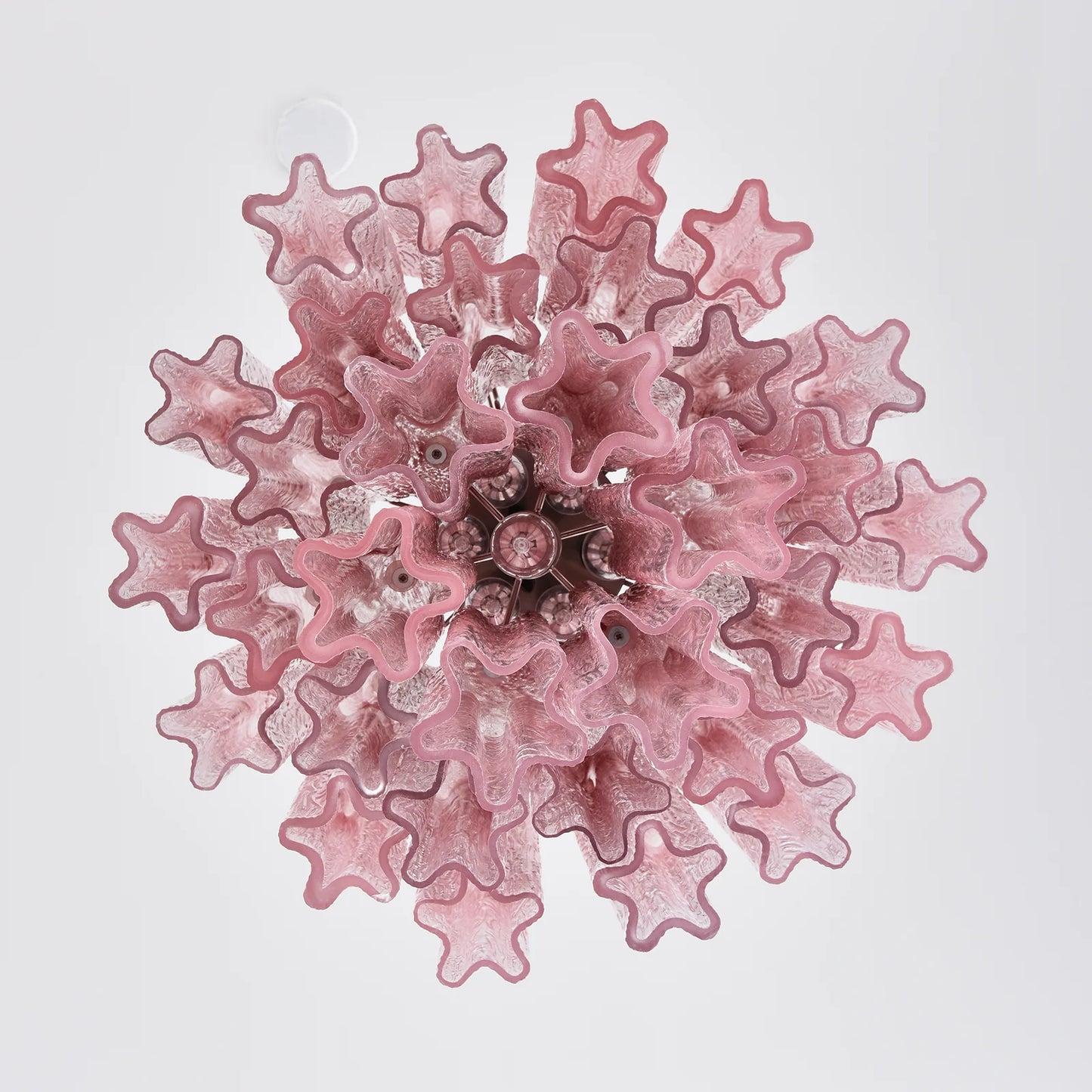 Gradient Red Murano Glass Tube Chandelier - Nuvé