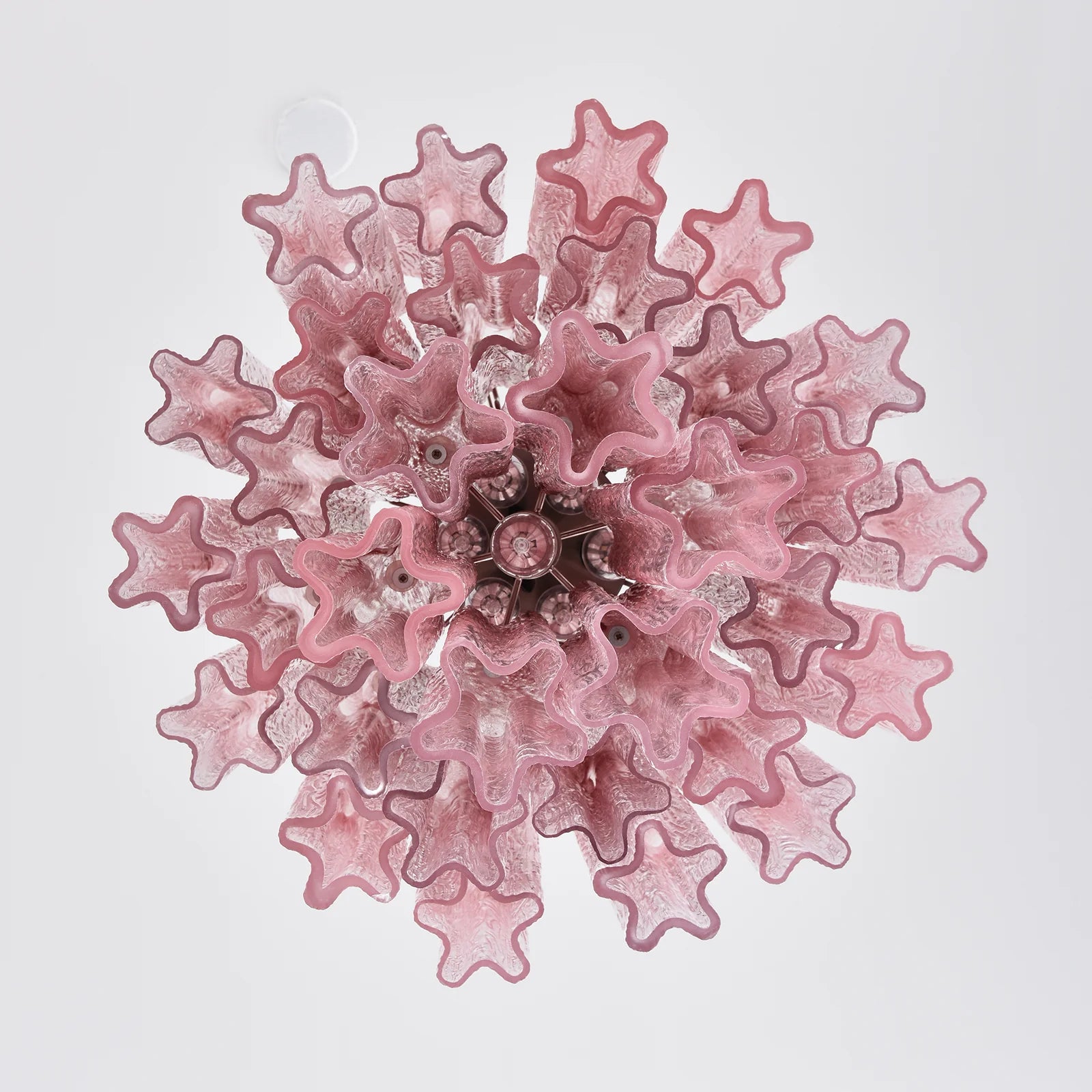 Gradient Red Murano Glass Tube Chandelier - Nuvé