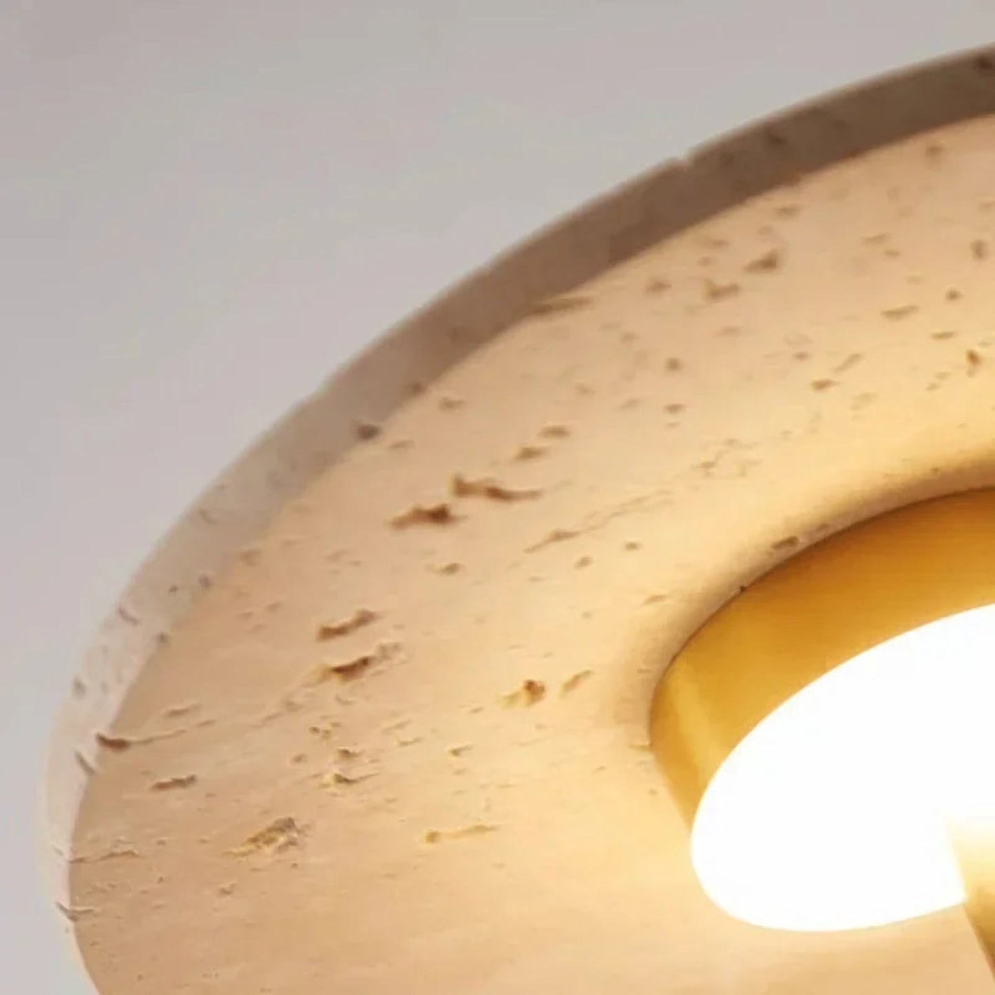 French Yellow Travertine Wall Lamp - Nuvé