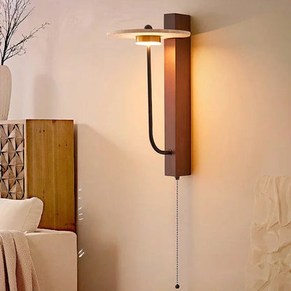 French Yellow Travertine Wall Lamp - Nuvé