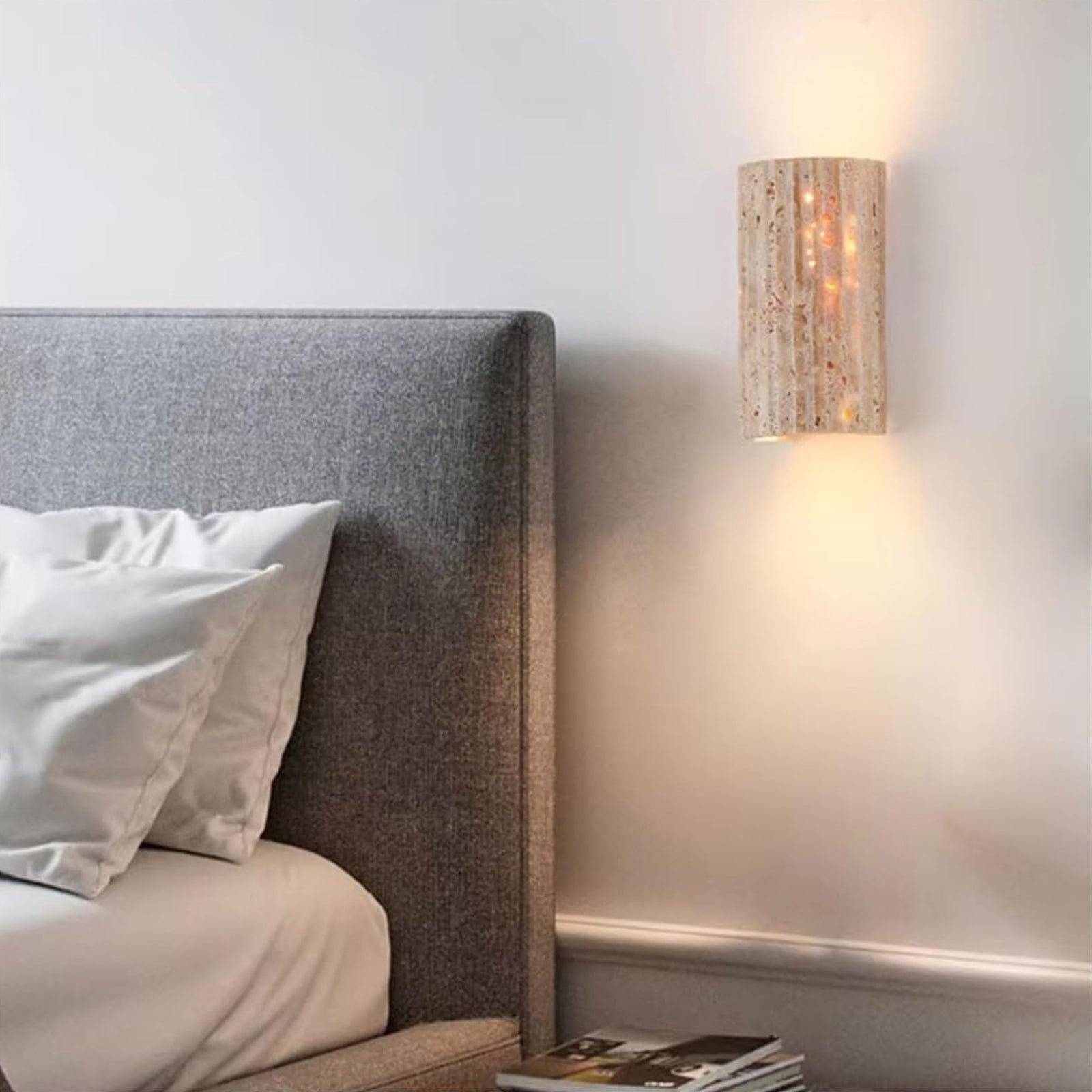 Travertine Outdoor Garden Wall Lamp - Nuvé