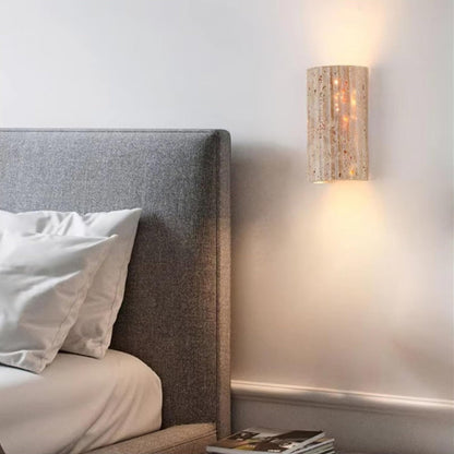 Travertine Outdoor Garden Wall Lamp - Nuvé