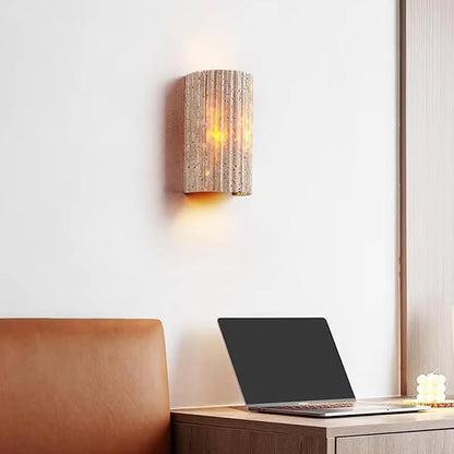 Travertine Outdoor Garden Wall Lamp - Nuvé