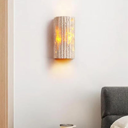 Travertine Outdoor Garden Wall Lamp - Nuvé