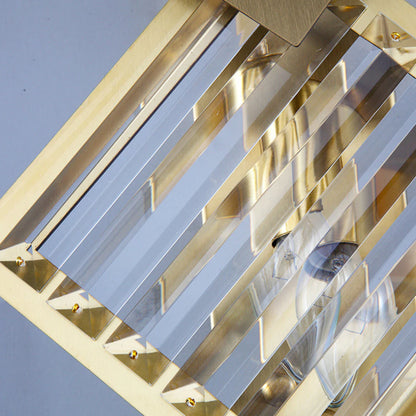 Rhombus Gold Crystal Wall Light - Nuvé