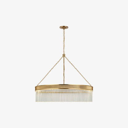 Ribbed Glass Ring Chandelier - Nuvé