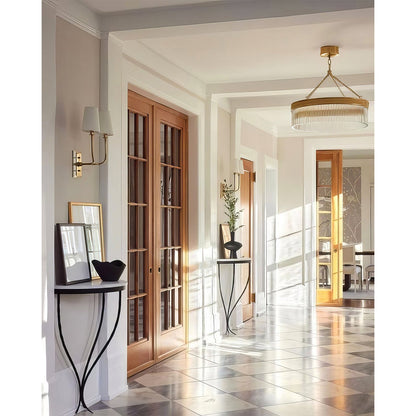 Ribbed Glass Ring Chandelier - Nuvé