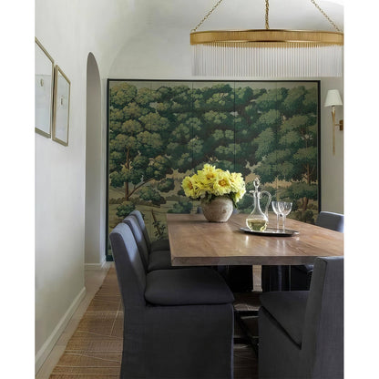 Ribbed Glass Ring Chandelier - Nuvé