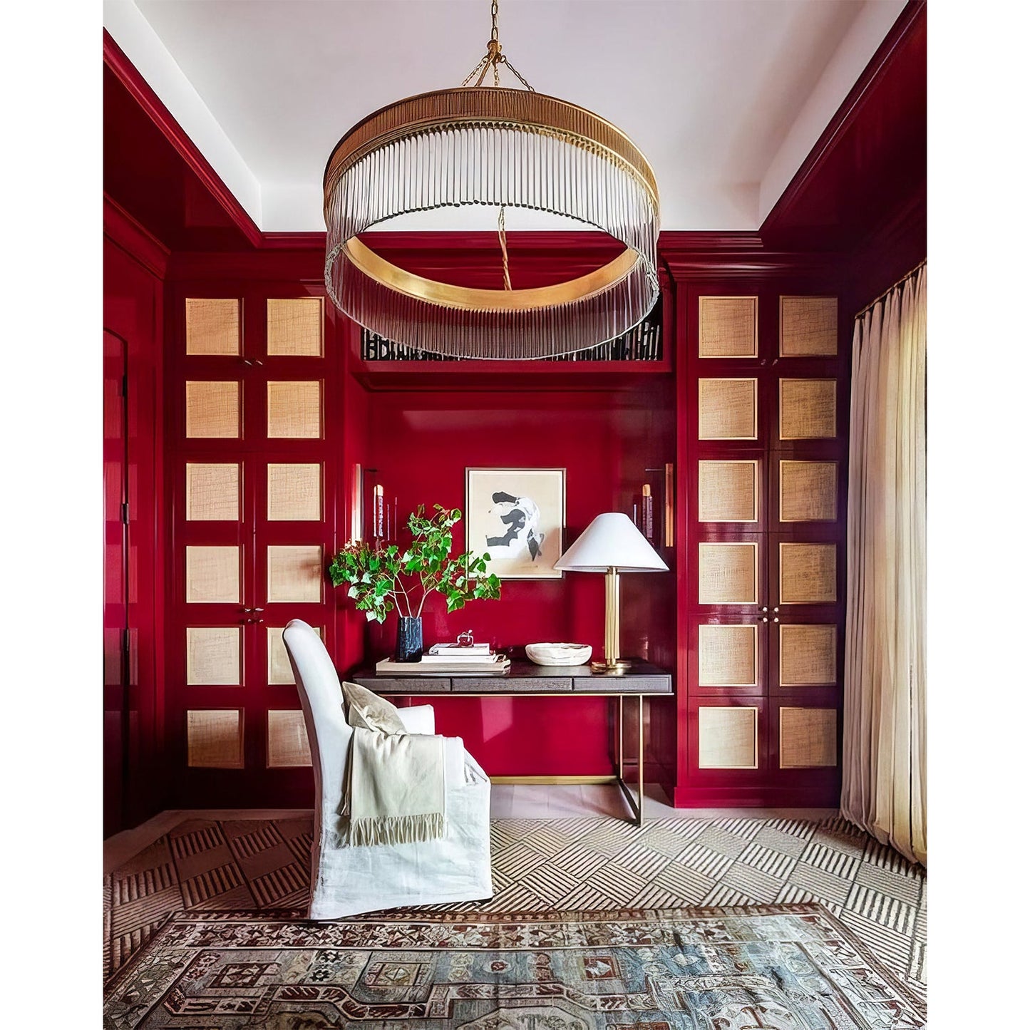 Ribbed Glass Ring Chandelier - Nuvé