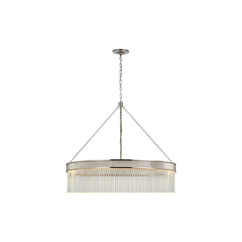 Ribbed Glass Ring Chandelier - Nuvé