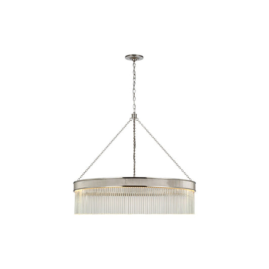 Ribbed Glass Ring Chandelier - Nuvé
