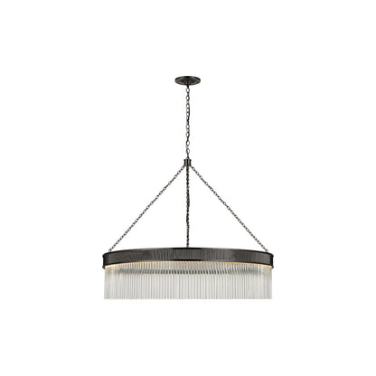 Ribbed Glass Ring Chandelier - Nuvé