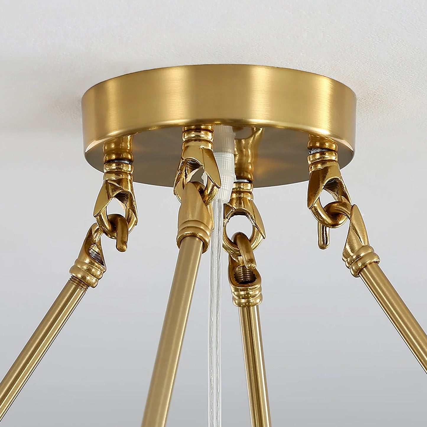 Ribbed Glass Shell Pendant Chandelier - Nuvé