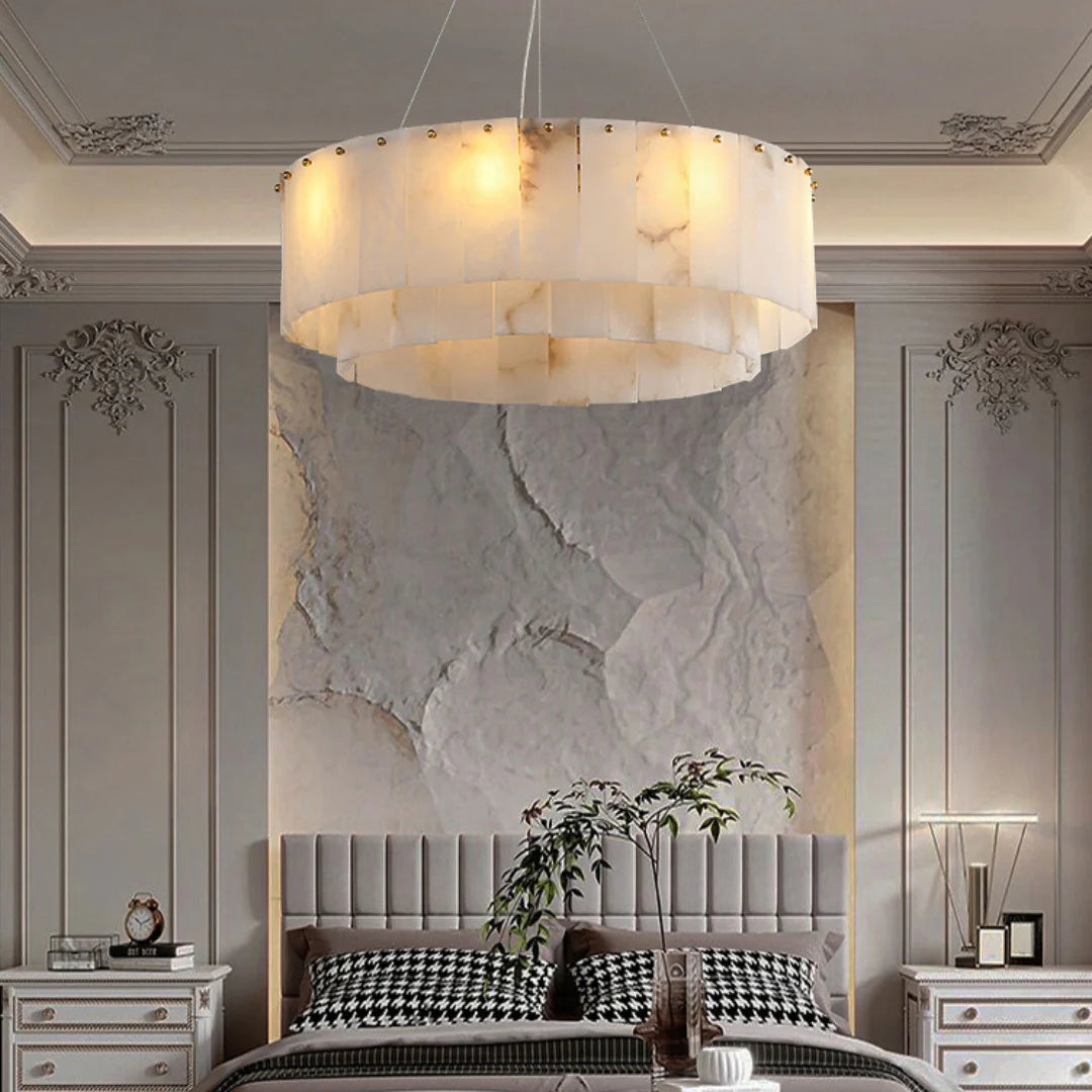 Rock Alabaster Chandelier