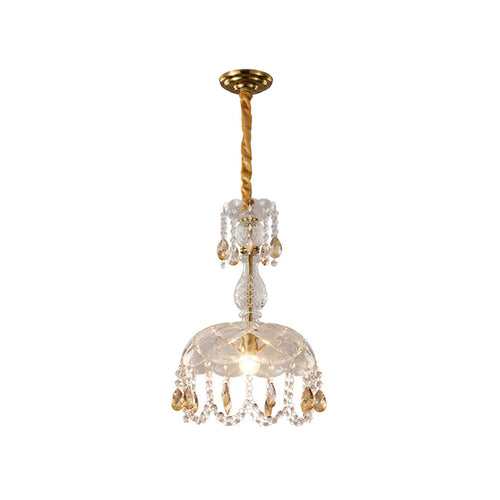 Rondelle Crystal Flower Pendant lamp - Nuvé